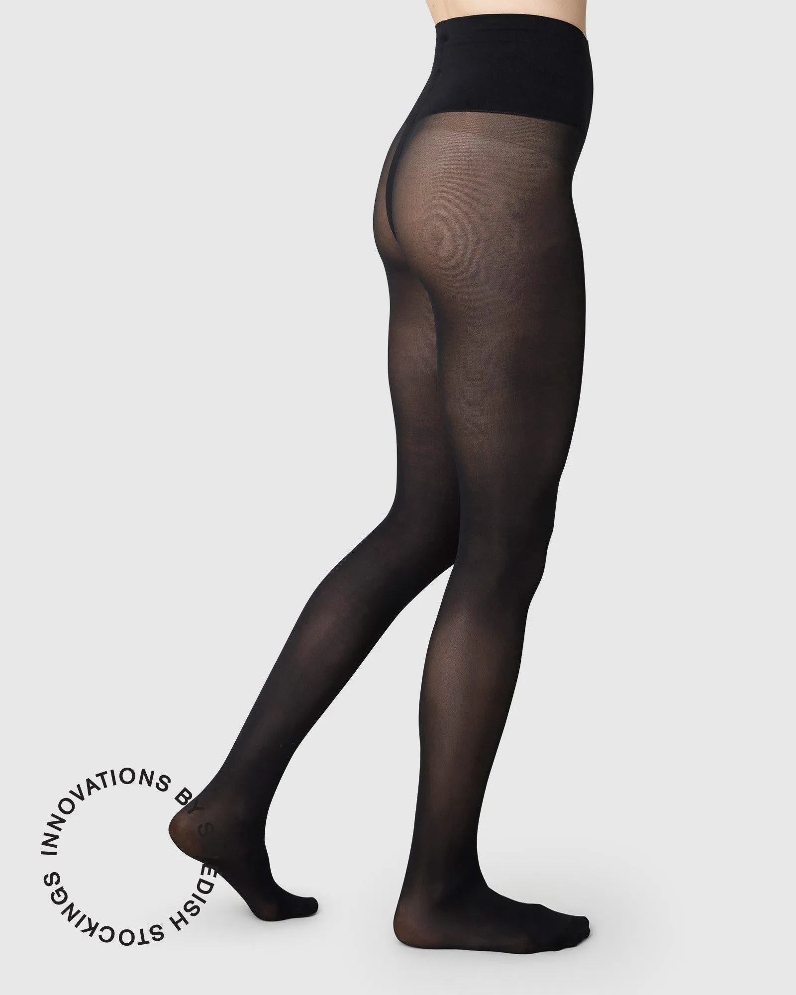 2-Pack Lois Rip Resistant Tights Black