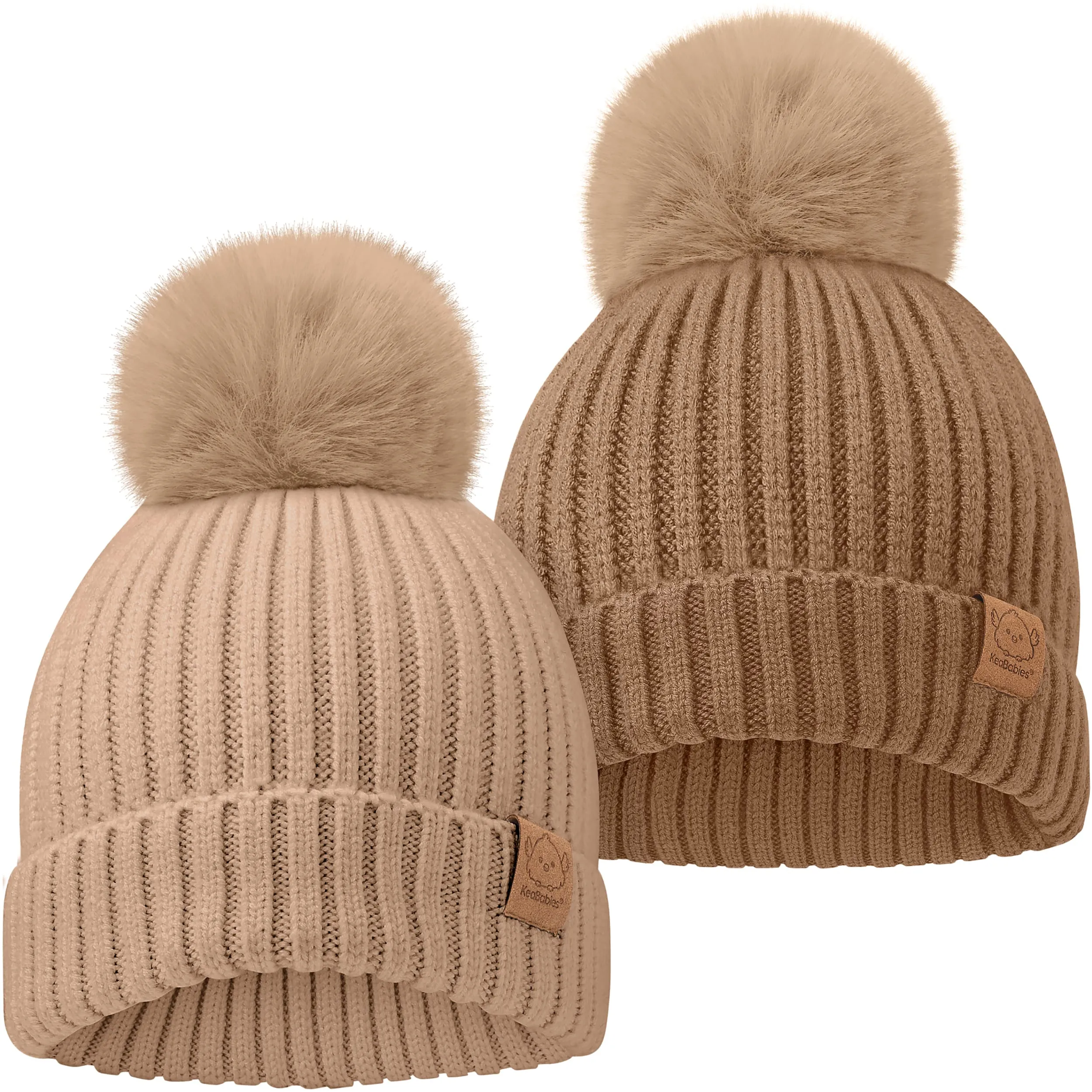 2-Pack Pom Knitted Beanie