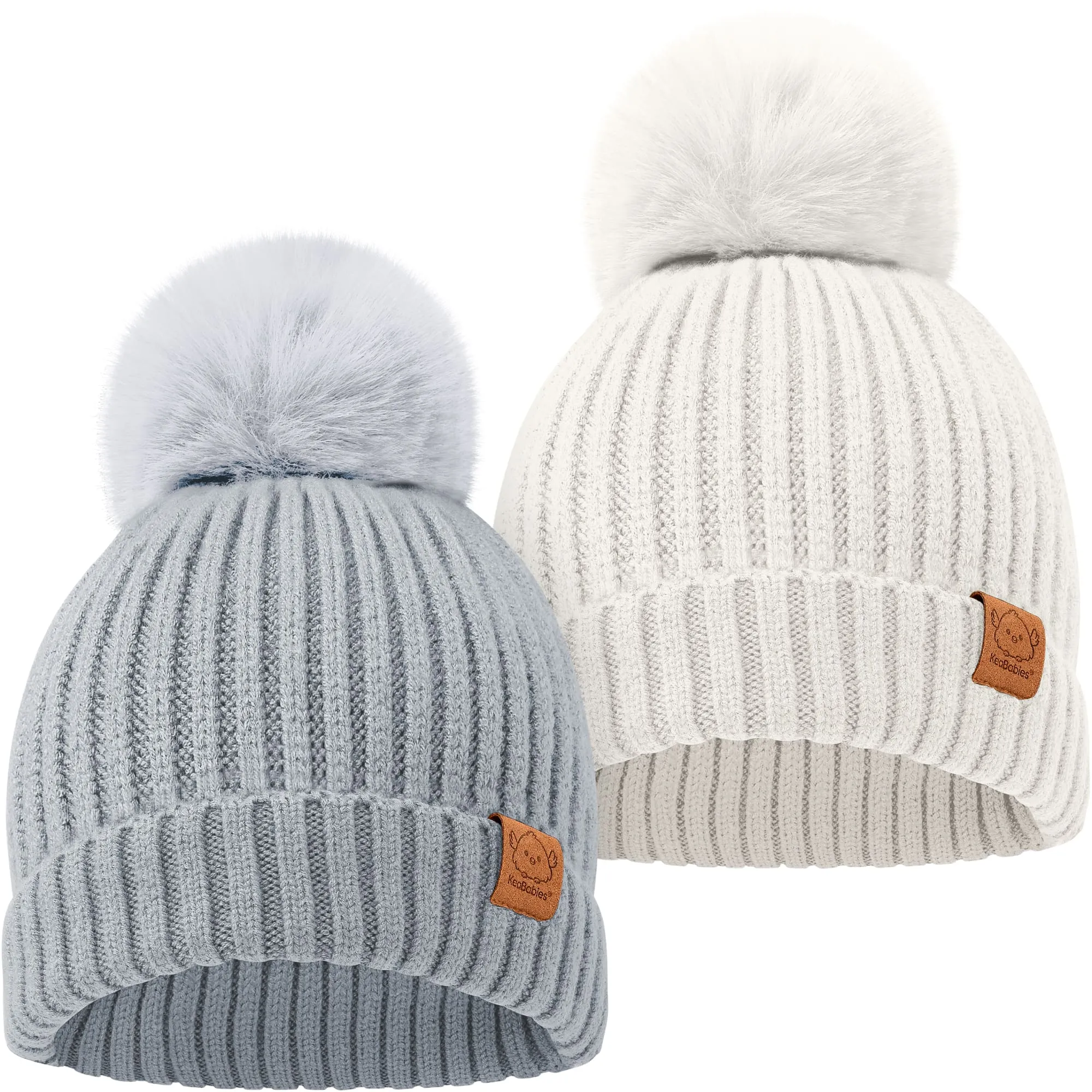 2-Pack Pom Knitted Beanie