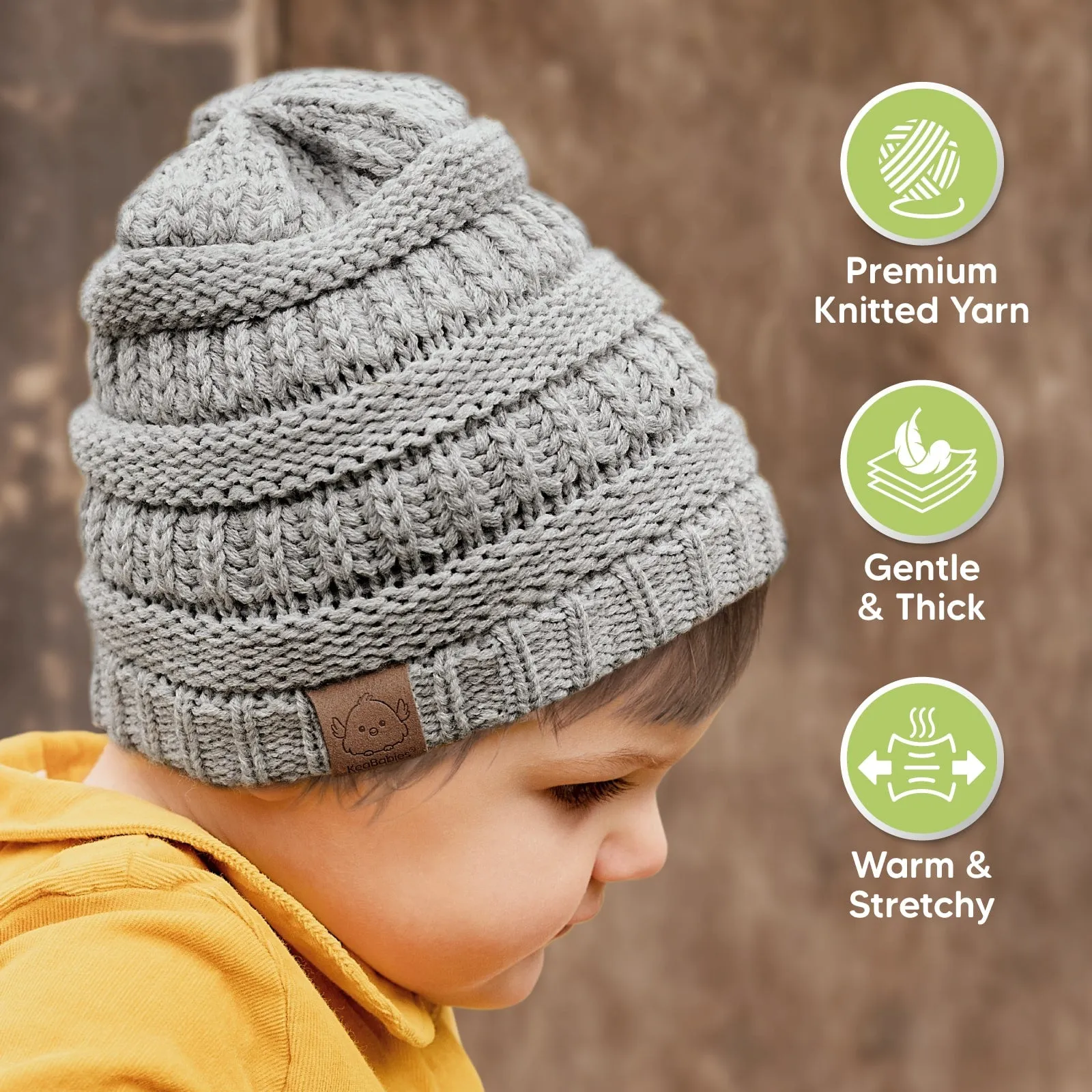 3-Pack Warmzy Baby Beanies (Sweet Pea)