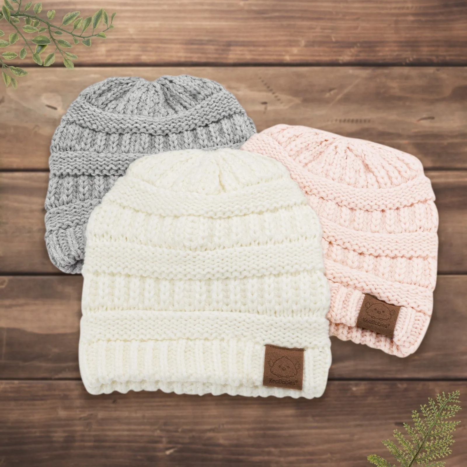 3-Pack Warmzy Baby Beanies (Sweet Pea)