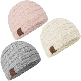 3-Pack Warmzy Baby Beanies (Sweet Pea)