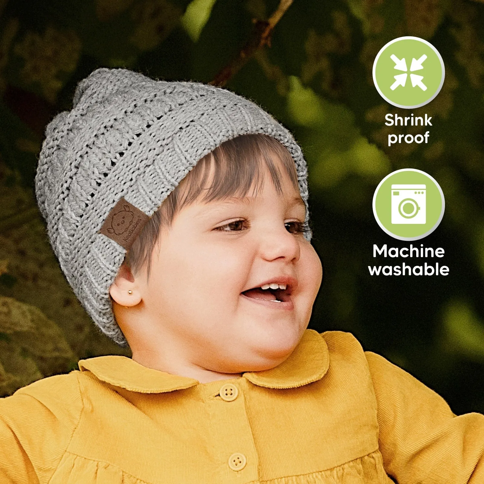 3-Pack Warmzy Baby Beanies (Sweet Pea)