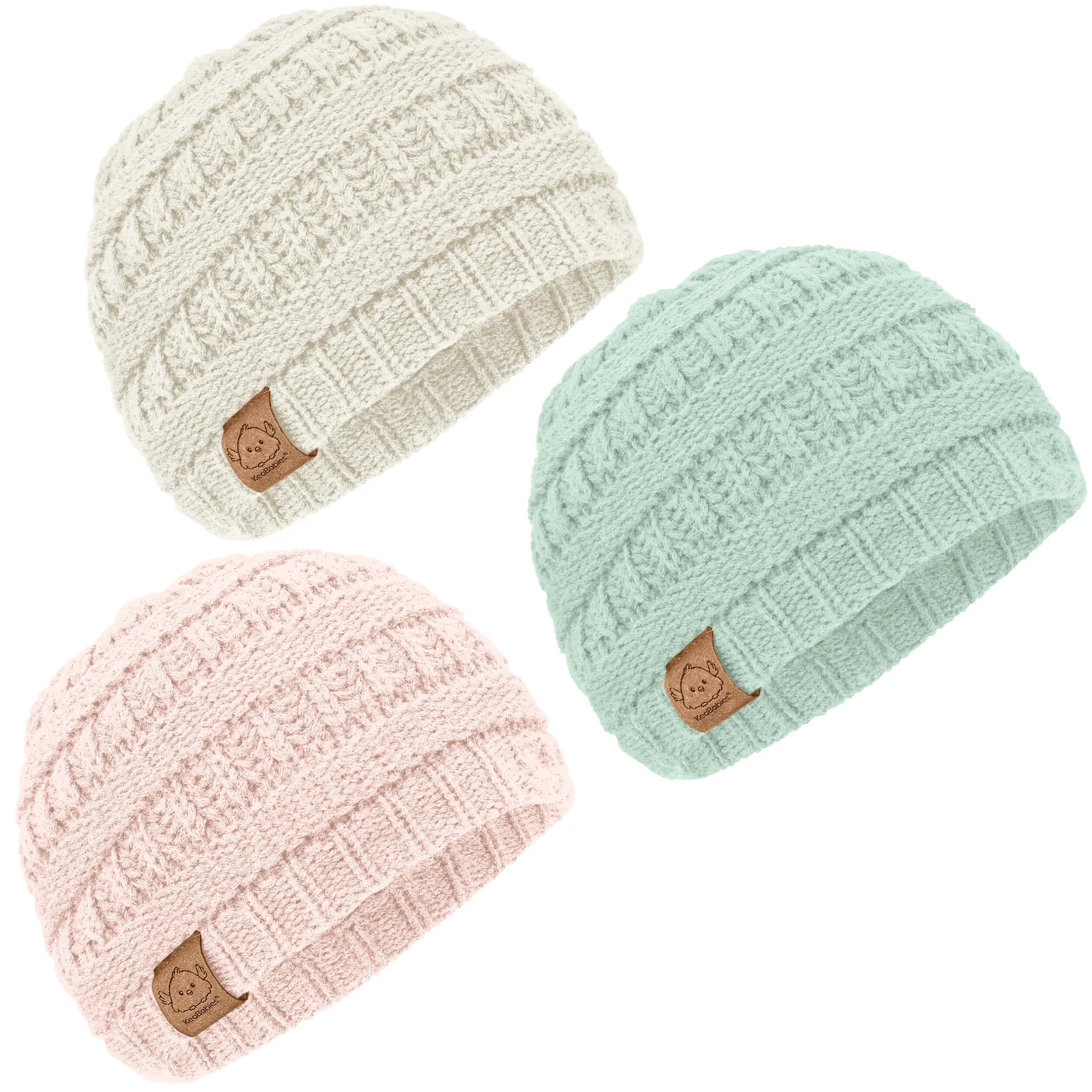 3-Pack Warmzy Baby Beanies