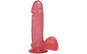 7 in Realistic Cock With Balls Pink