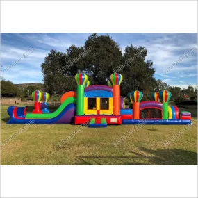 Adventure Bounce House Jumping Castle Obstacle Course Jumper With Slide Combo My Party Inflatables