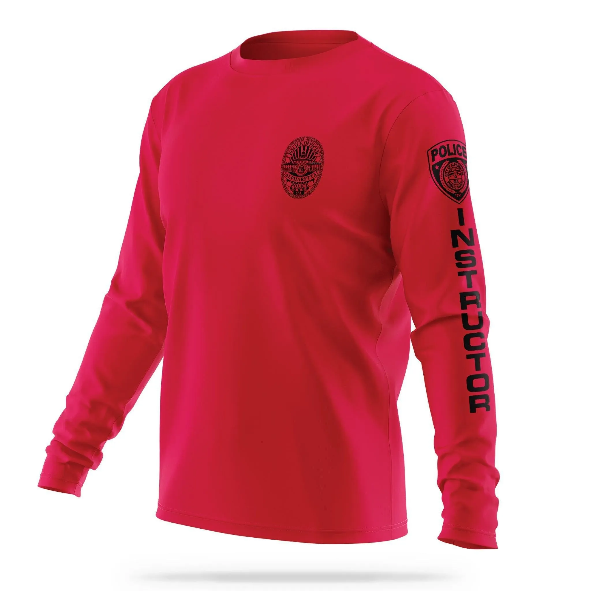 [ALPHARETTA PD] Men's Instructor Utility Long Sleeve [RED/BLK]