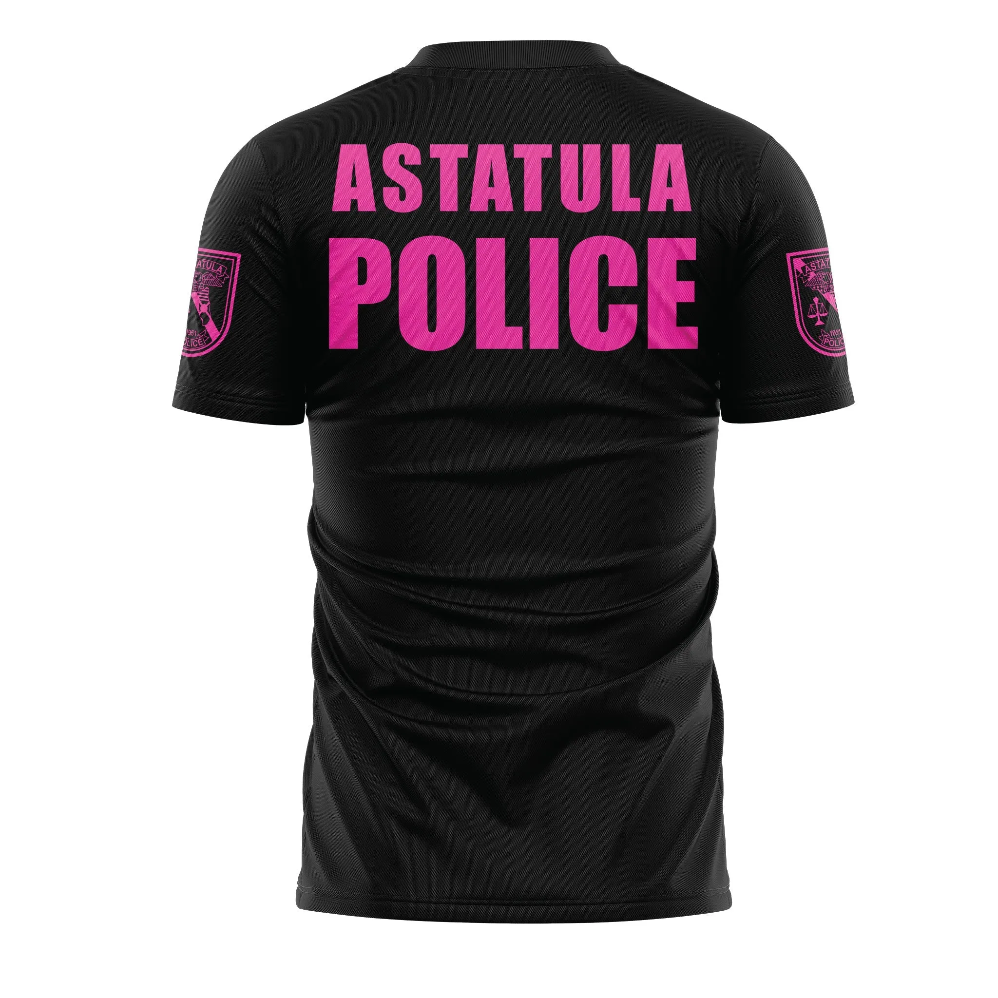 [ASTATULA PD] Utility Short Sleeve Shirts [BLK/PNK]