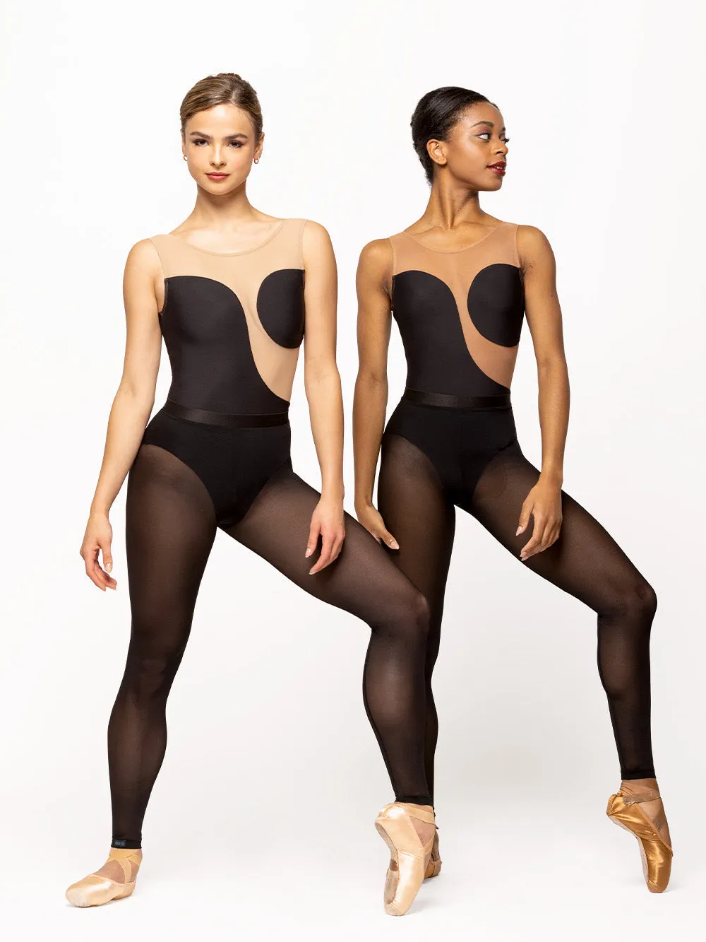 Back Seam Tights Black Mesh Kids RTW