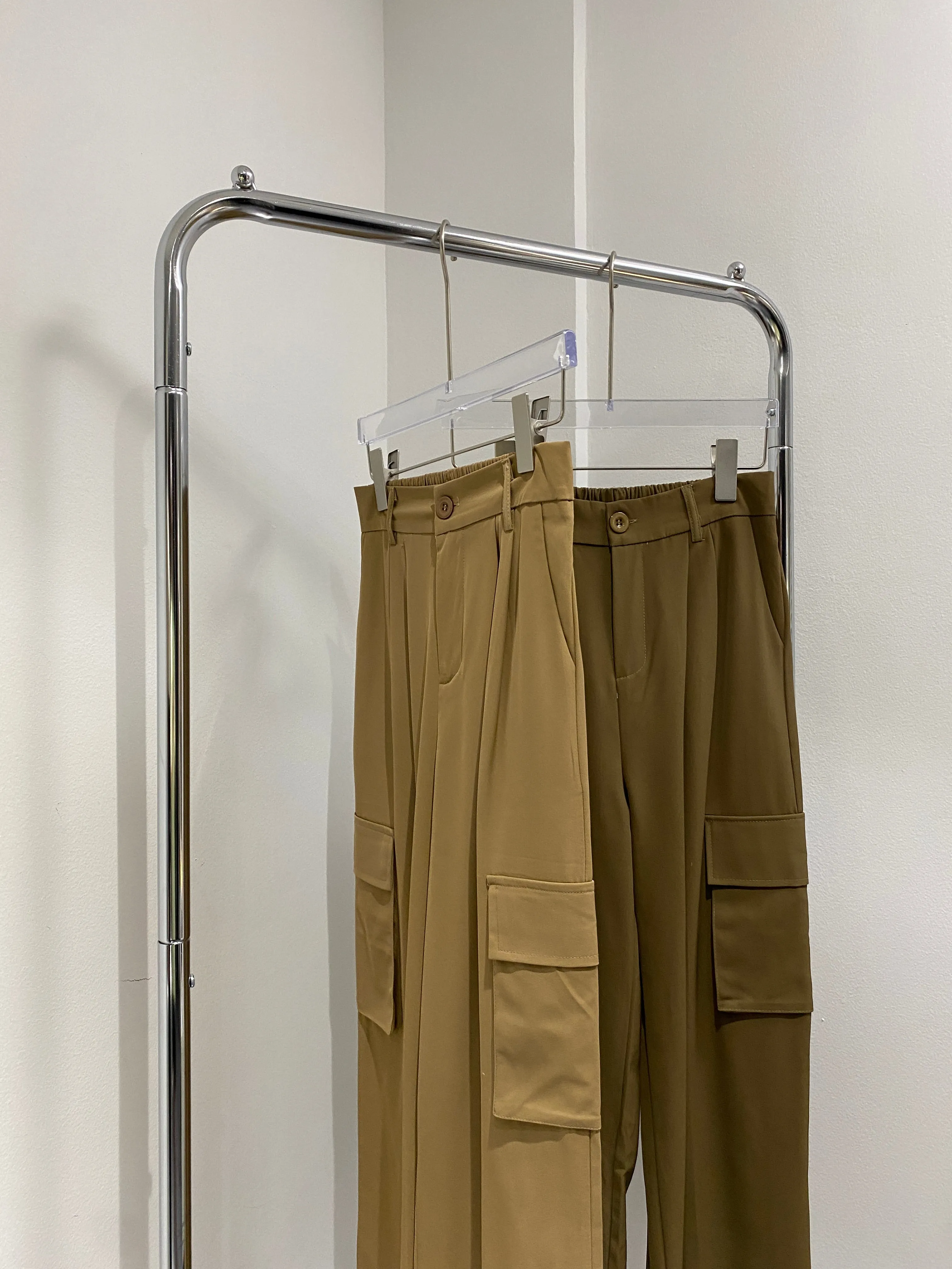 Baggy Cargo Trousers - Mocha