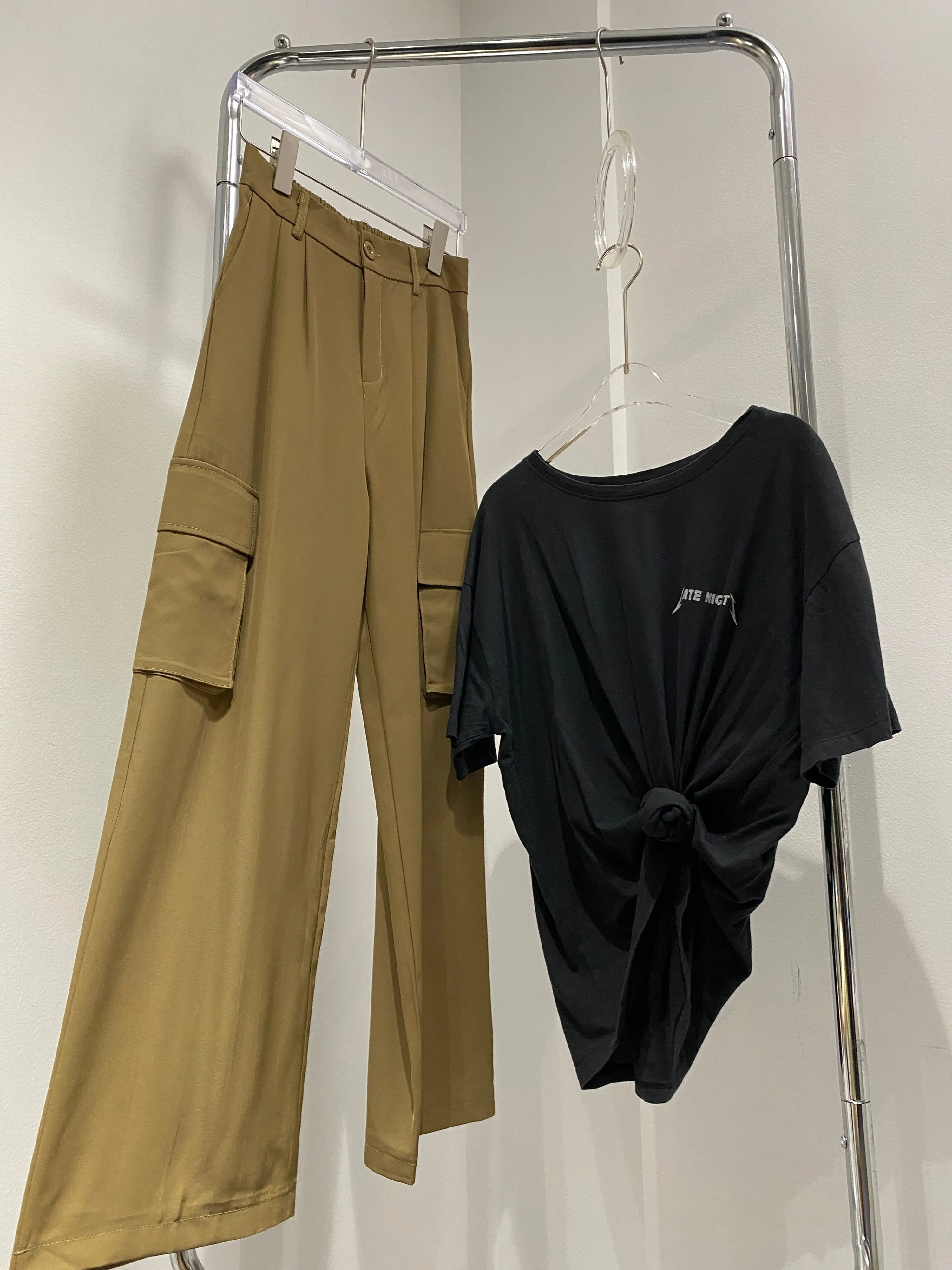 Baggy Cargo Trousers - Mocha