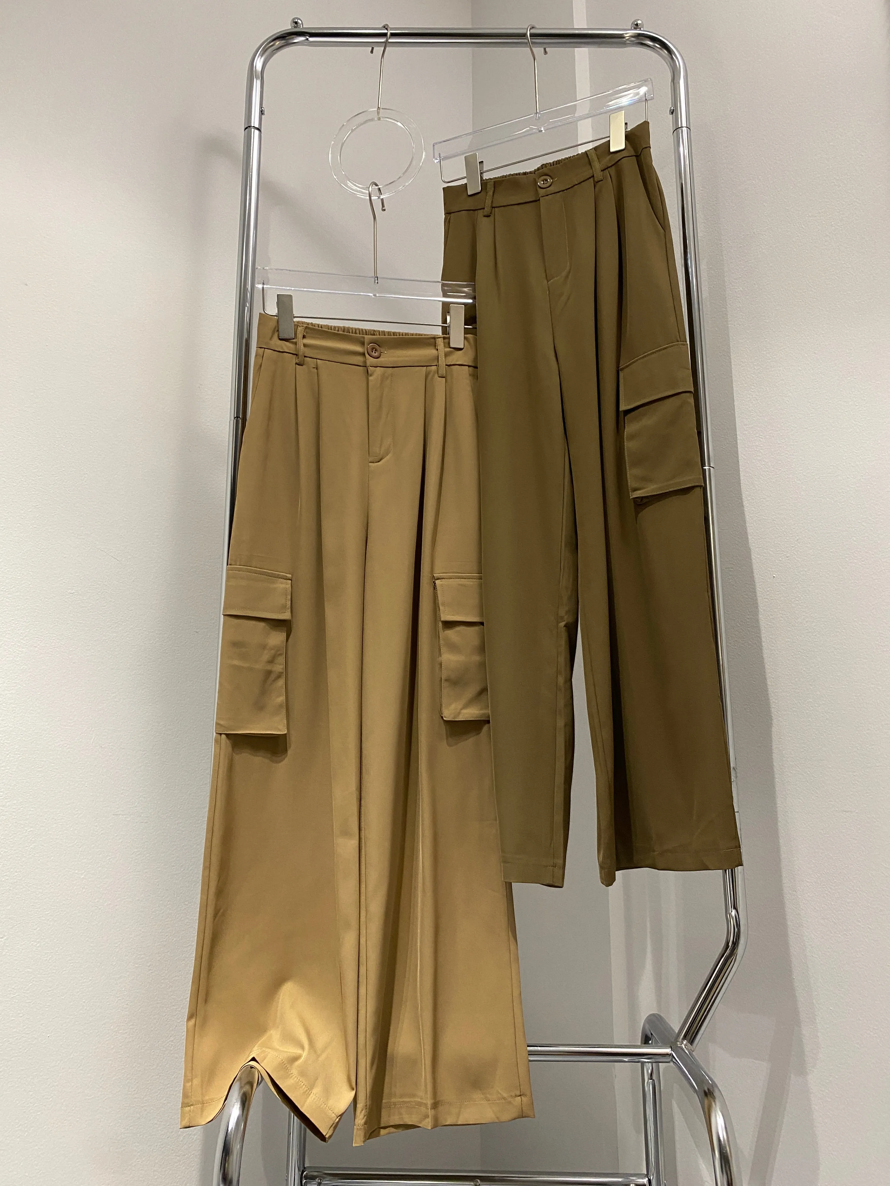 Baggy Cargo Trousers - Mocha