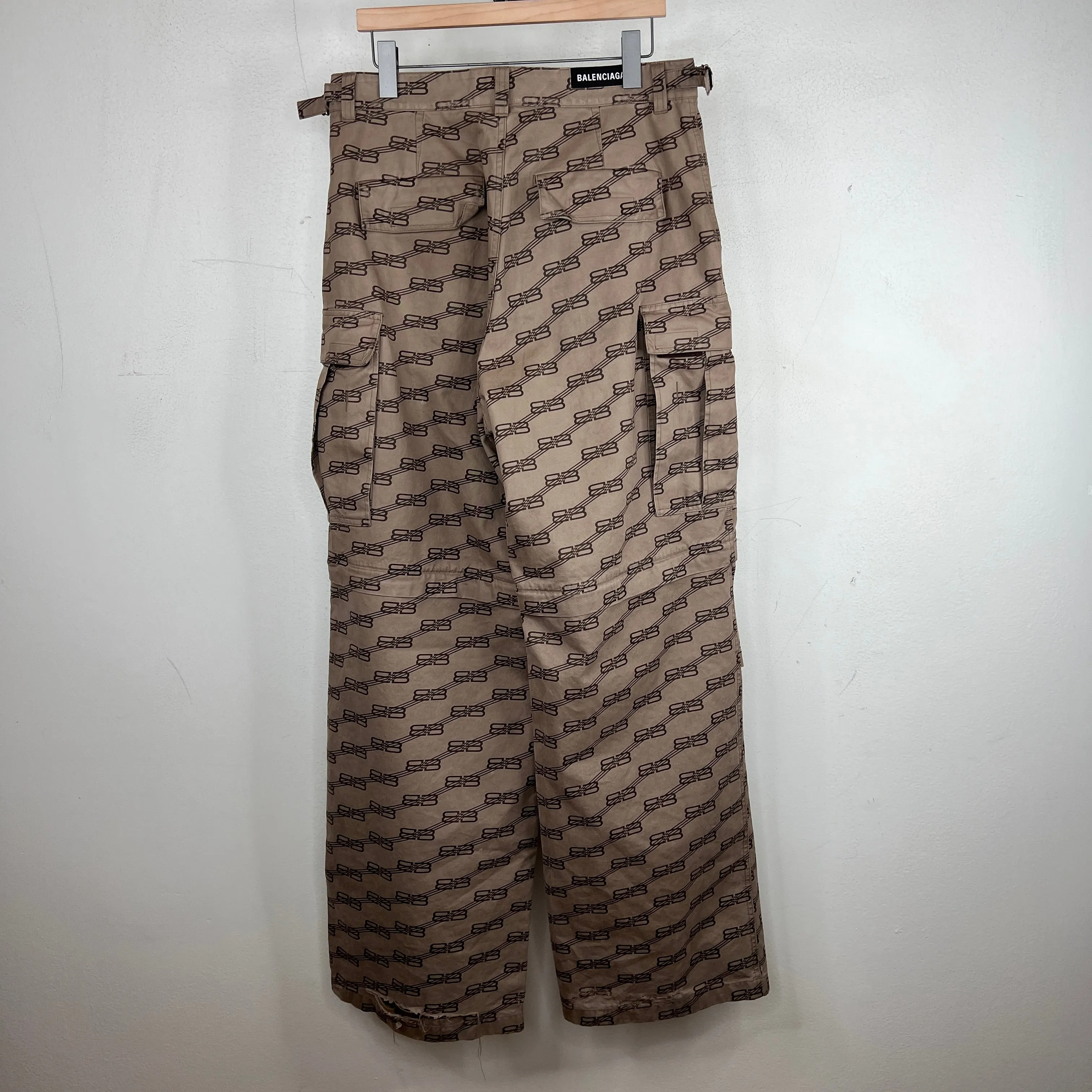 Balenciaga BB Monogram Cargo Convertible Pants