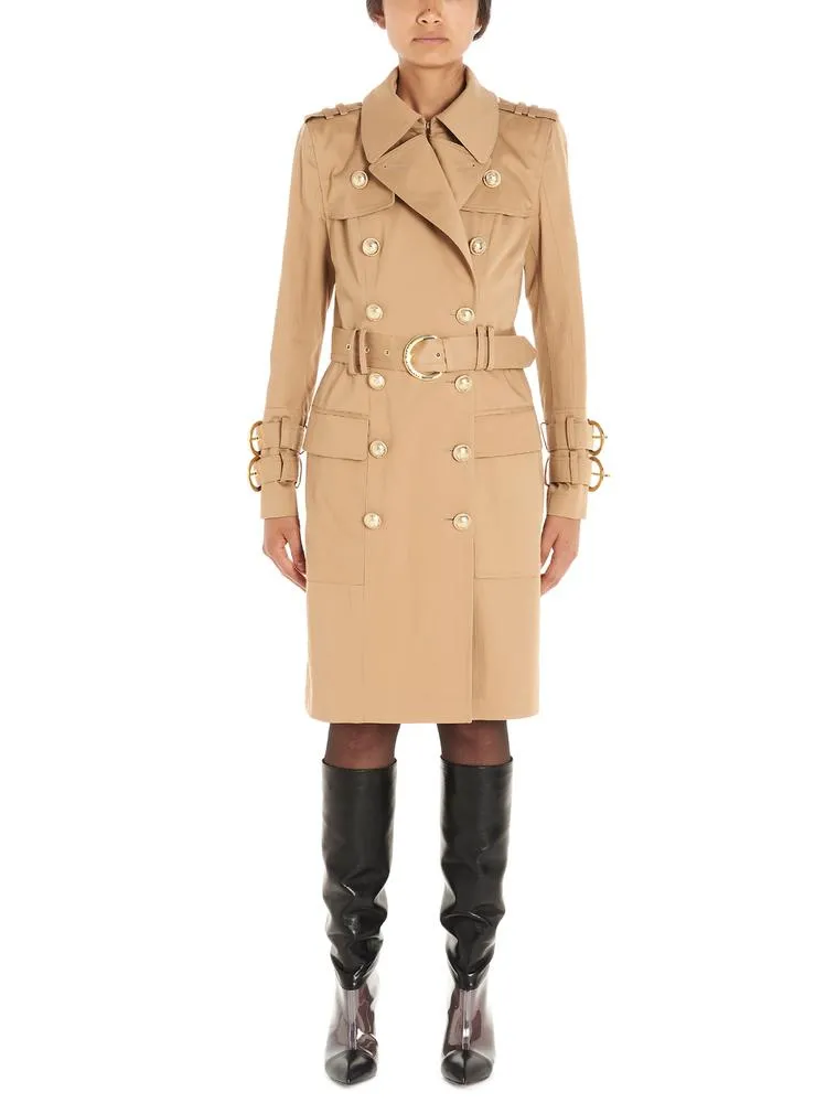 Balmain Double Breasted Trench Coat