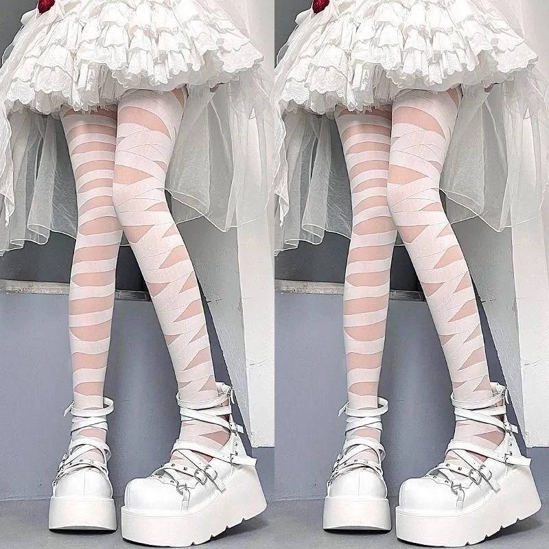 Bandage mesh tights