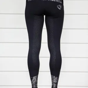 BARE Equestrian Performance Tights-Black Python