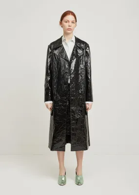 Bessie Lacquered Trench Coat