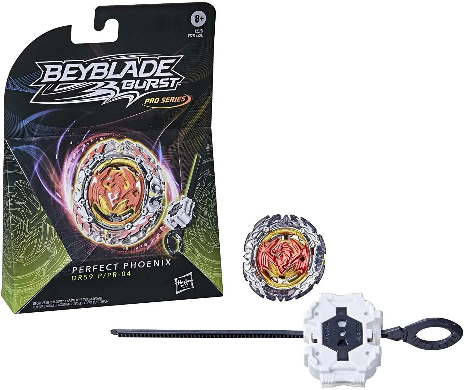 BEYBLADE Burst Pro Series Perfect Phoenix Spinning Top Starter Pack -- Defense Type Battling Game Top with Launcher Toy