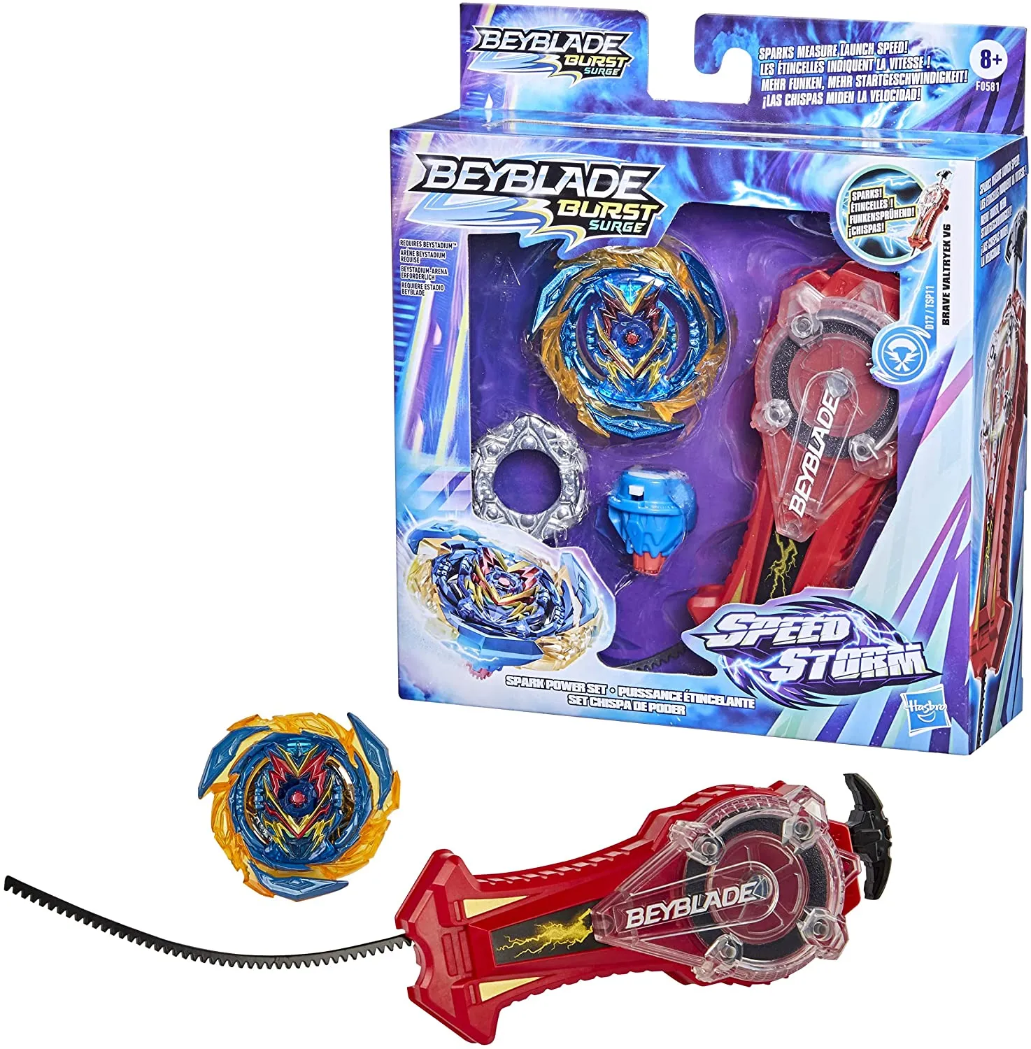 Beyblade Burst Surge Speedstorm Brave Valtryek V6 D17 TSP11 Power Set HASBRO TOYS