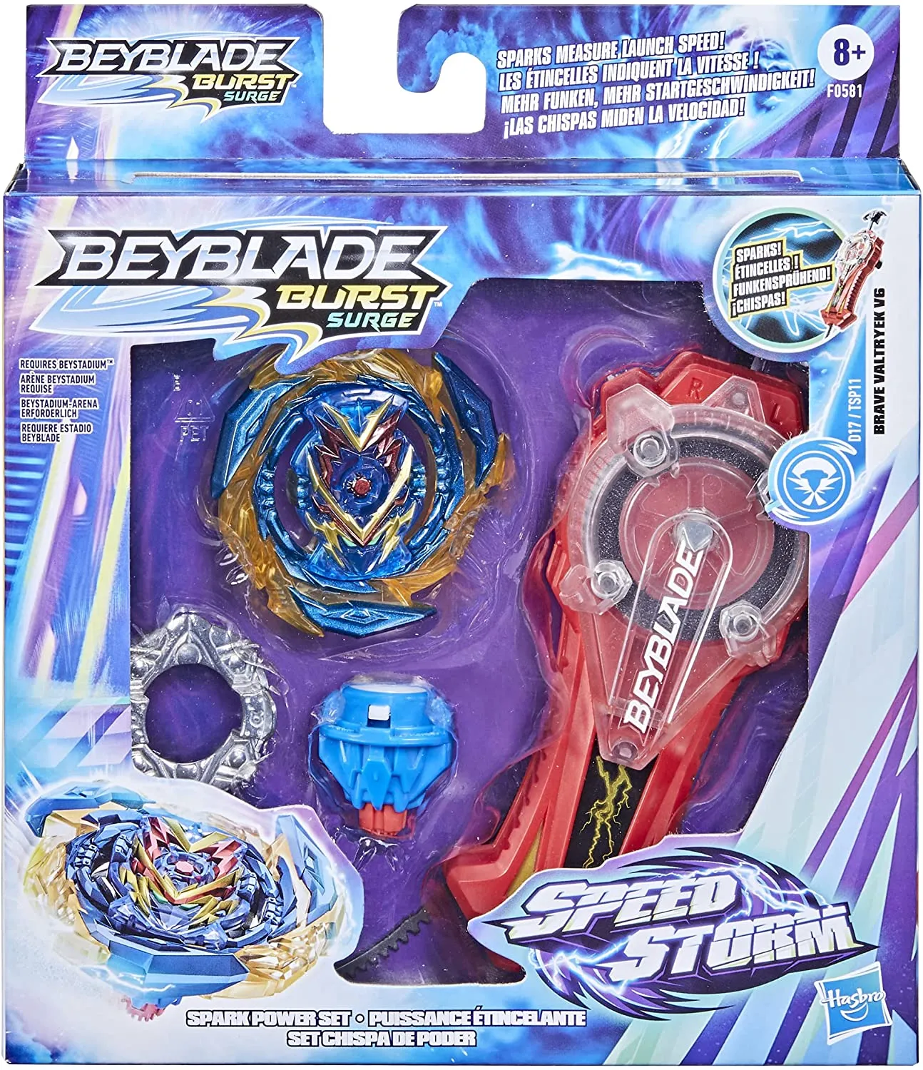 Beyblade Burst Surge Speedstorm Brave Valtryek V6 D17 TSP11 Power Set HASBRO TOYS