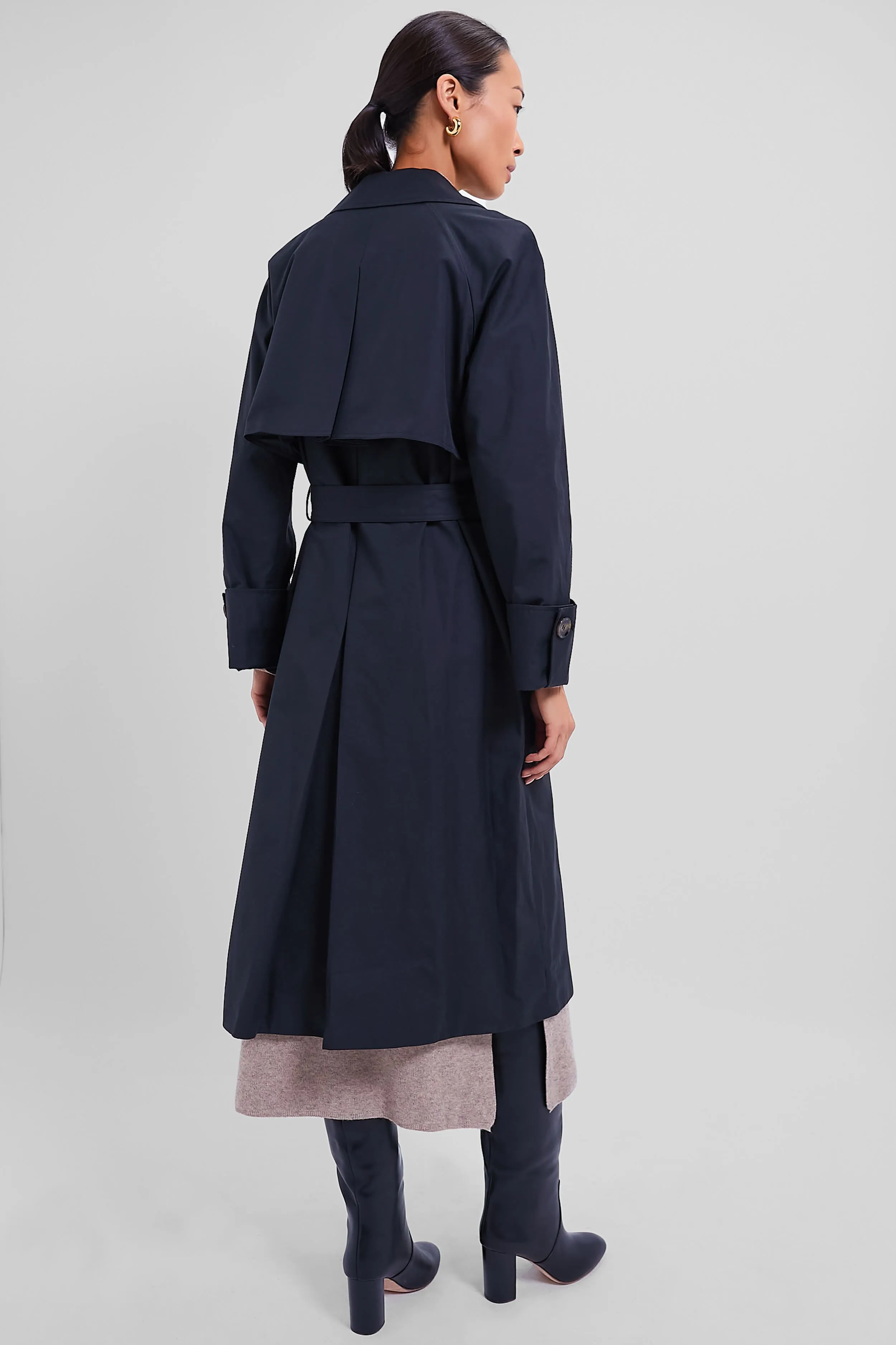 Black Gwyn Showerproof Trench Coat