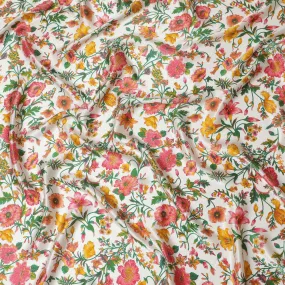 Blossoming Spring Silk Satin Fabric - 110cm Wide - D18284