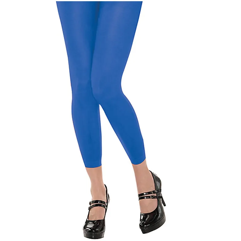 Blue Footless Tights