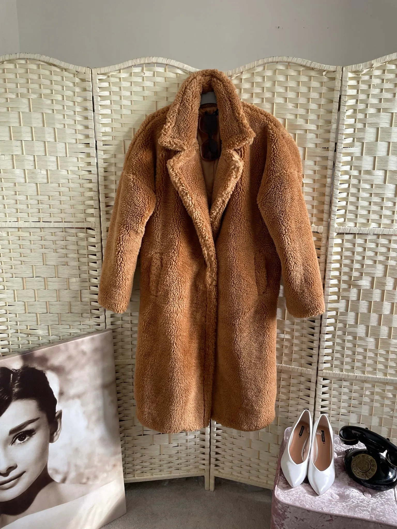 Brown Tall Teddy Coat