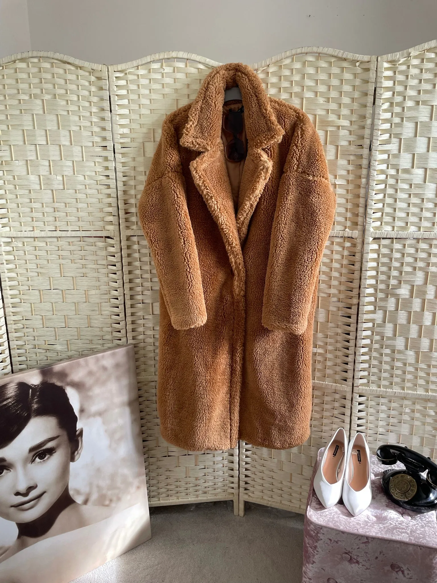 Brown Tall Teddy Coat