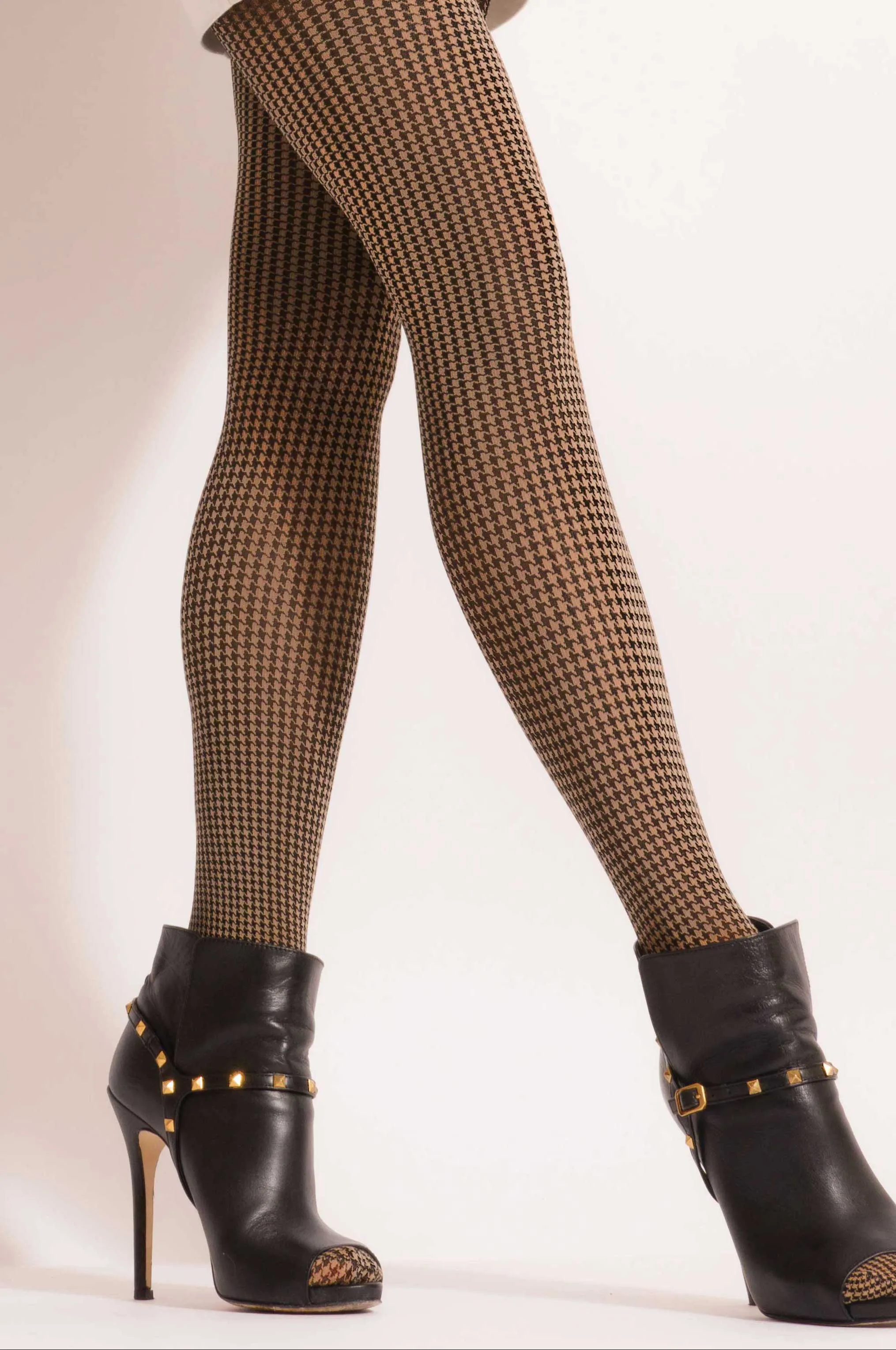 Calze BC Nicole Houndstooth Opaque Coloured Tights