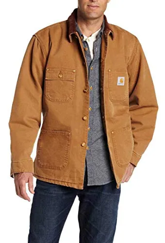 Carhartt 103825 Men's Big & Tall Duck Chore Coat Blanket Lined