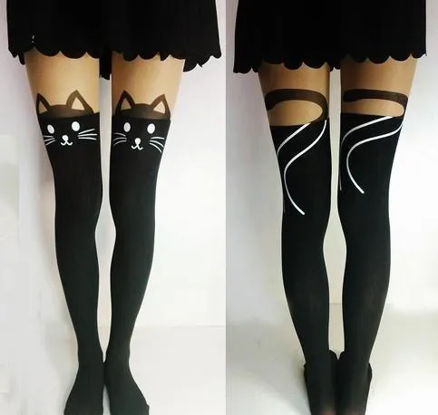 Cat Knee Tights