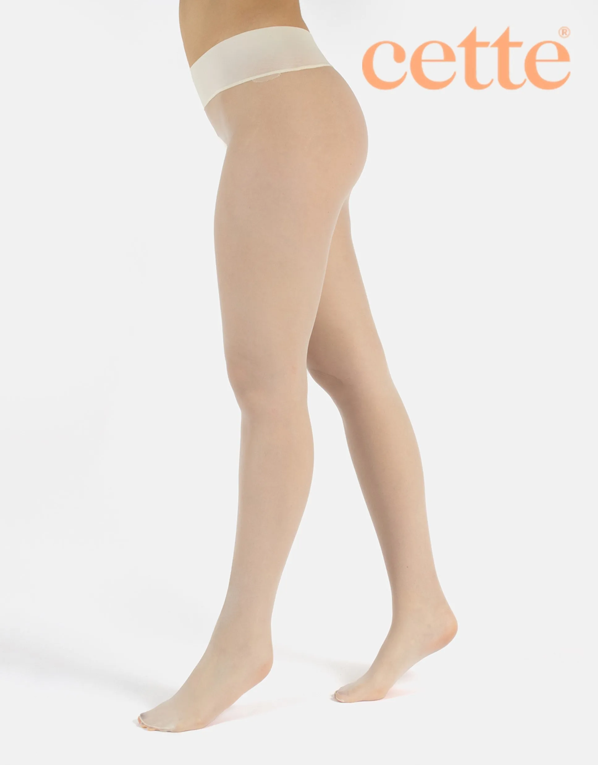 Cette Seamless 15 Denier Tights Off White