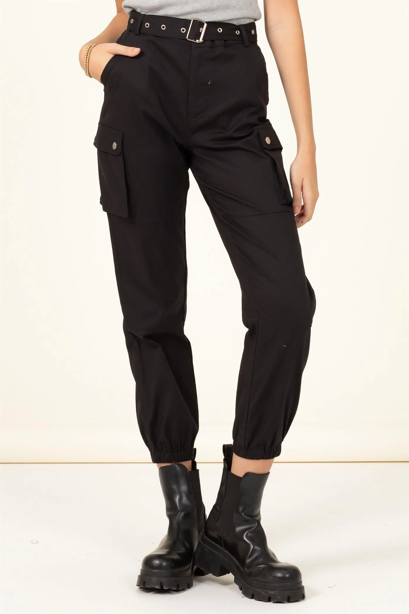 Chic Disposition Belted Cargo Pants