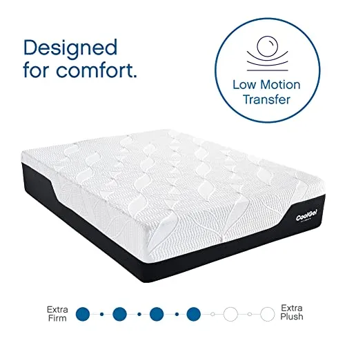 Classic Brands Cool Gel Chill Memory Foam 14-Inch Mattress with 2 Pillows |CertiPUR-US Certified |Bed-in-a-Box, King