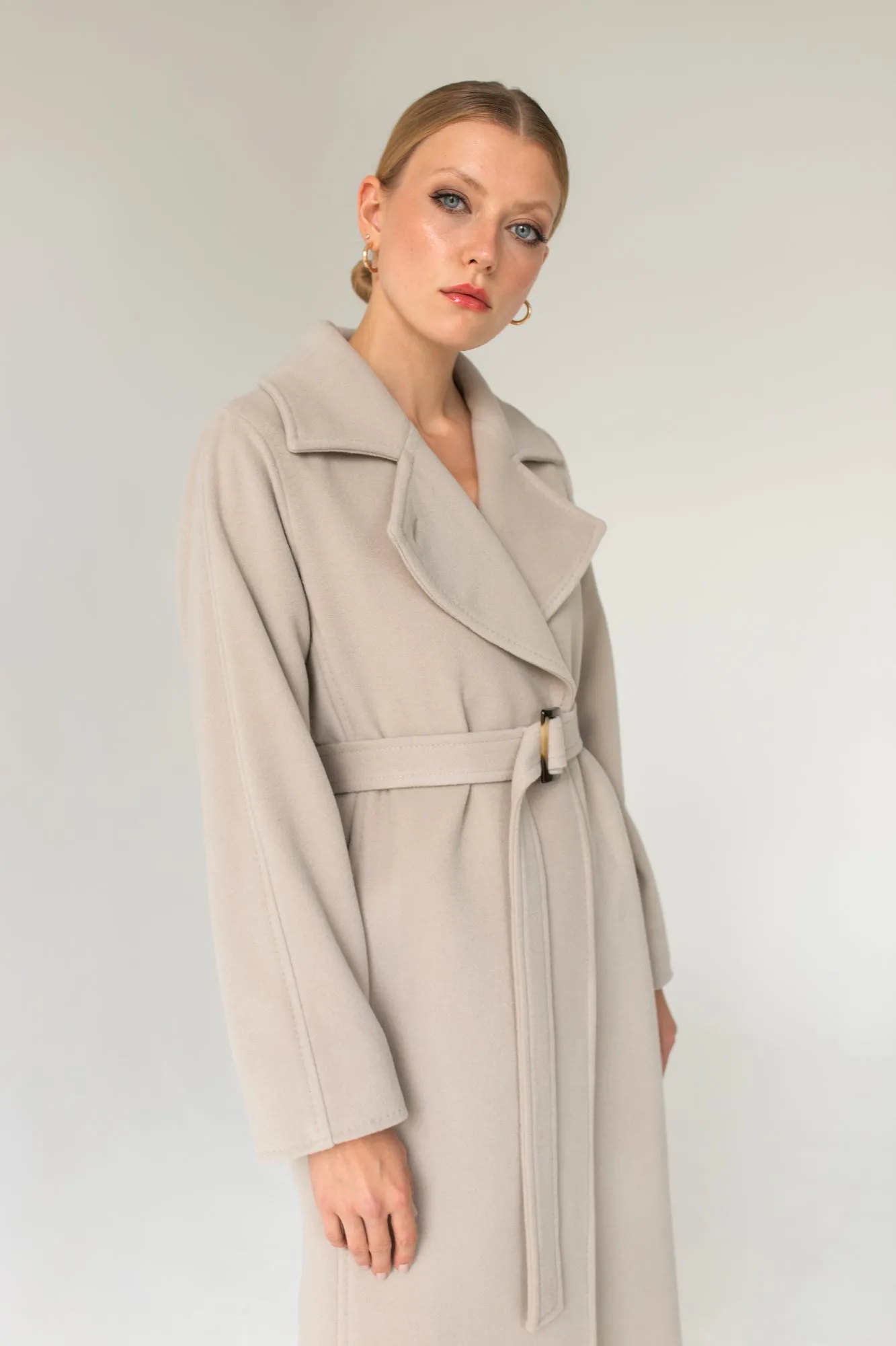 Classic Cashmere Coat Beige