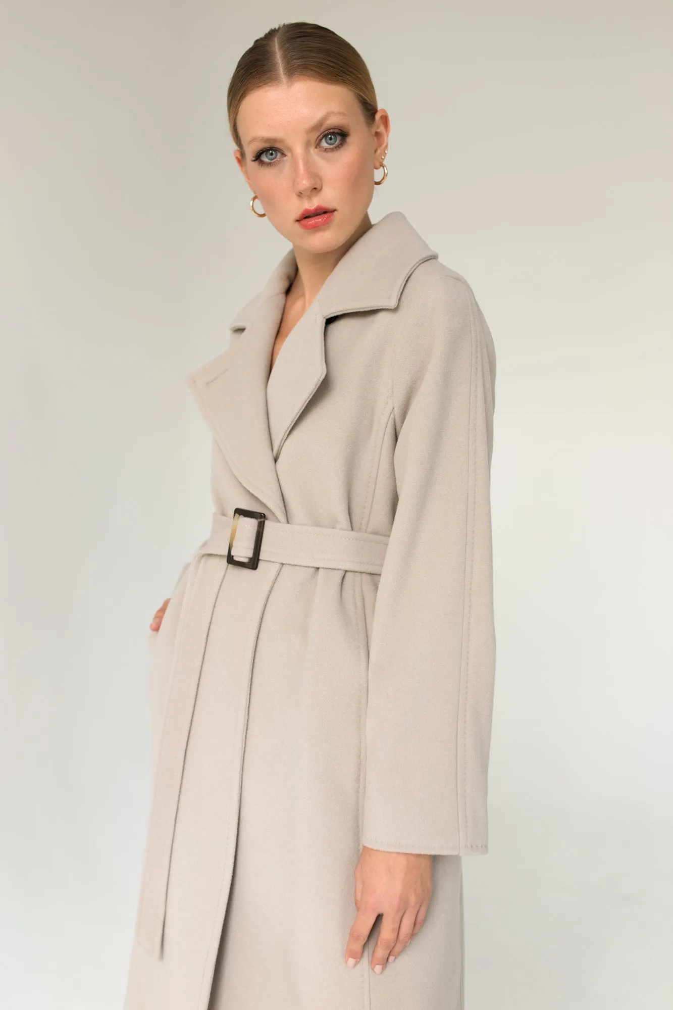 Classic Cashmere Coat Beige