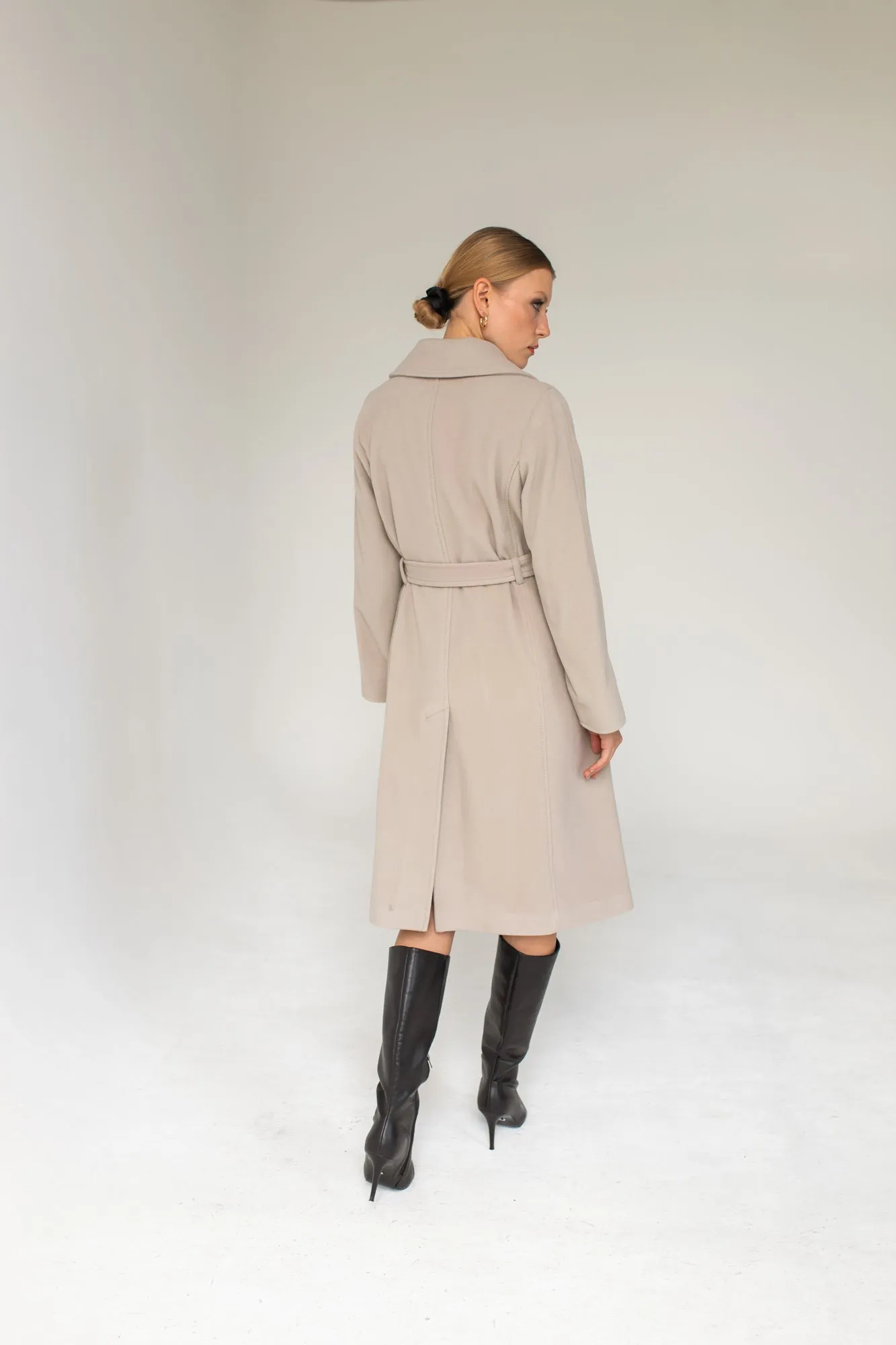 Classic Cashmere Coat Beige