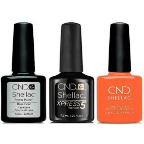 CND - Shellac Xpress5 Combo - Base, Top & B-Day Candle (0.25 oz)