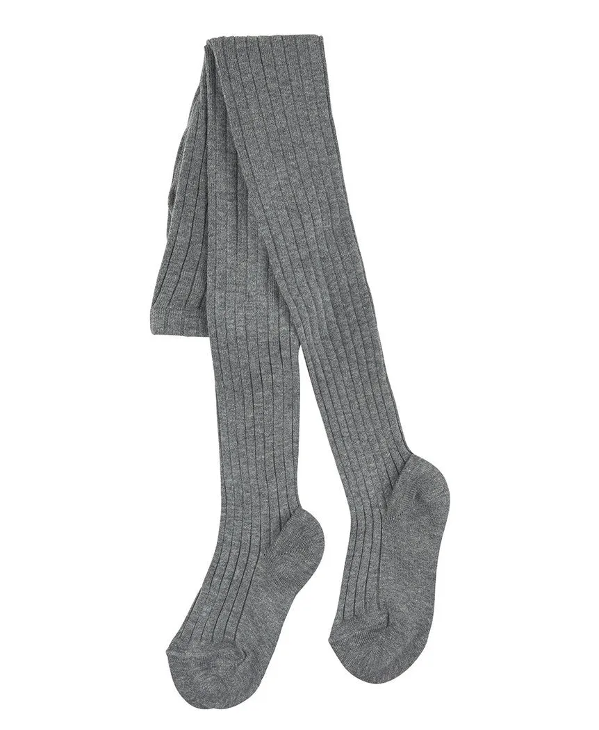 Condor Ribbed Tights (#221 Alumino Grey)