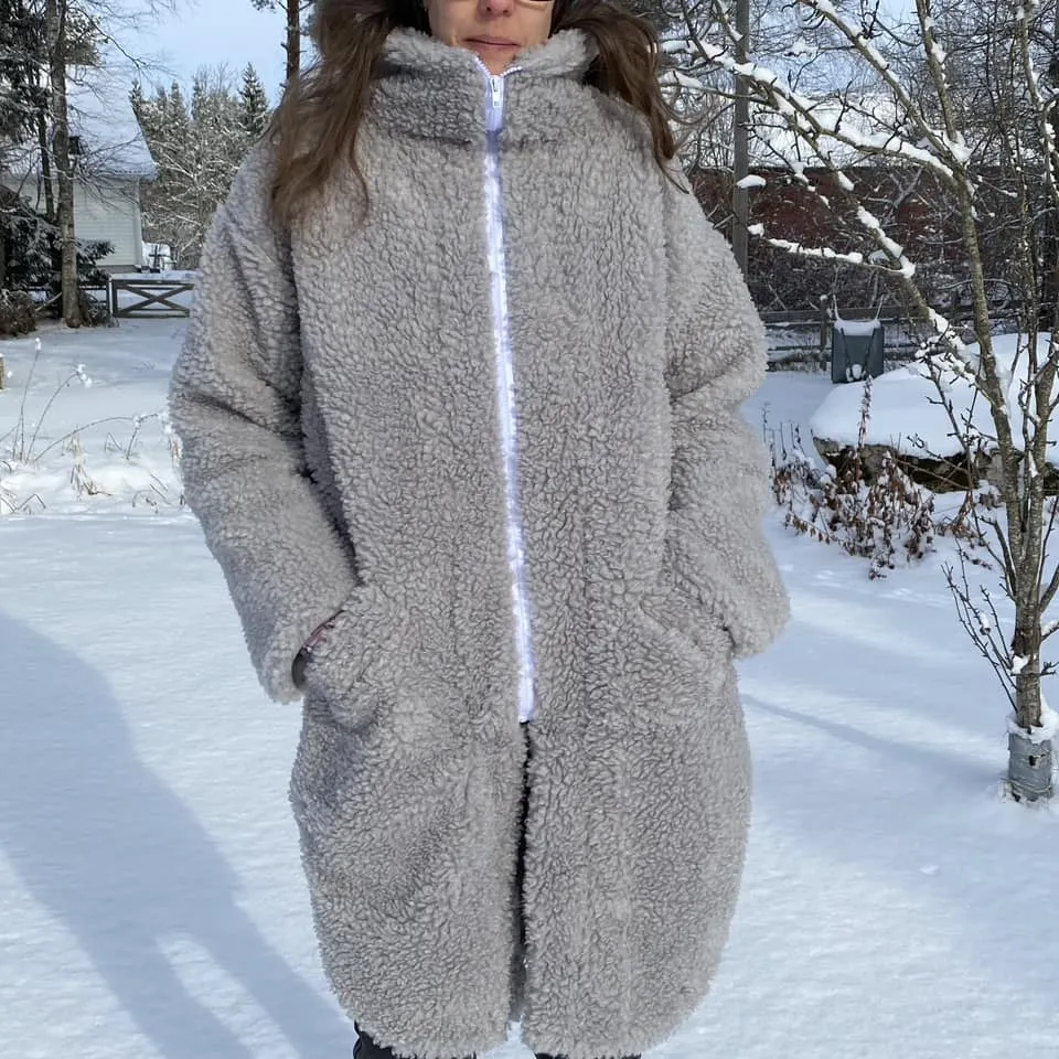 Cozy Coat Strl 34-56 Pappersmönster