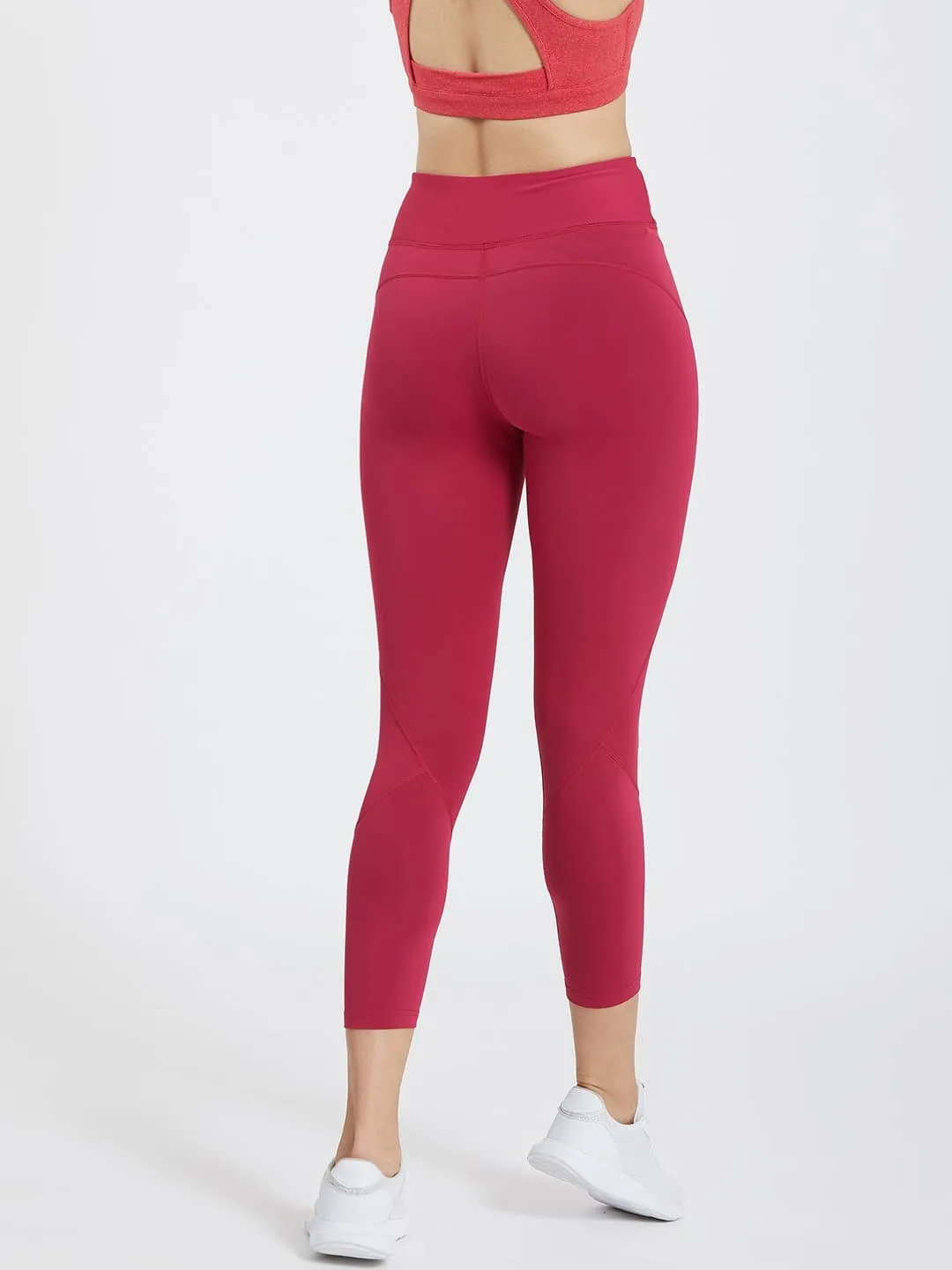 Creeluxe Curve Defining Crimson Ankle Length Leggings