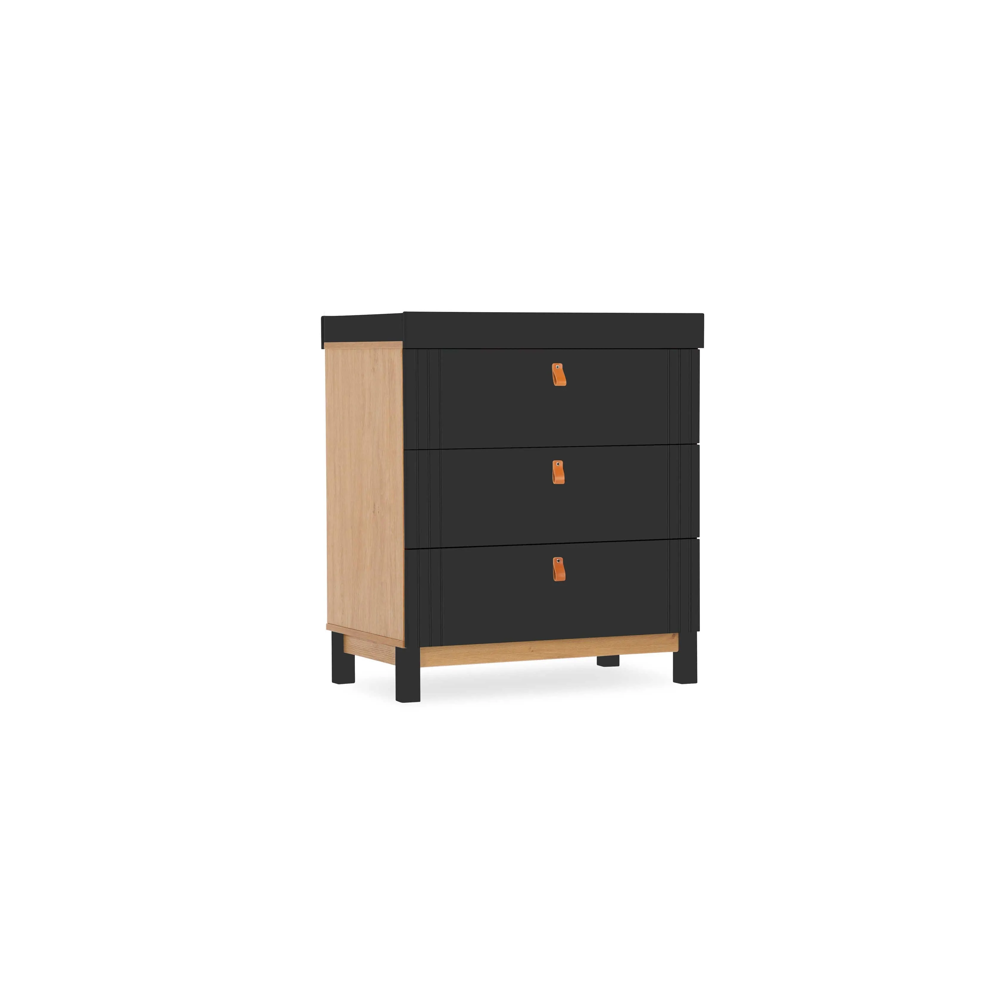 CuddleCo Rafi 2 Piece Room Set in Oak/Black