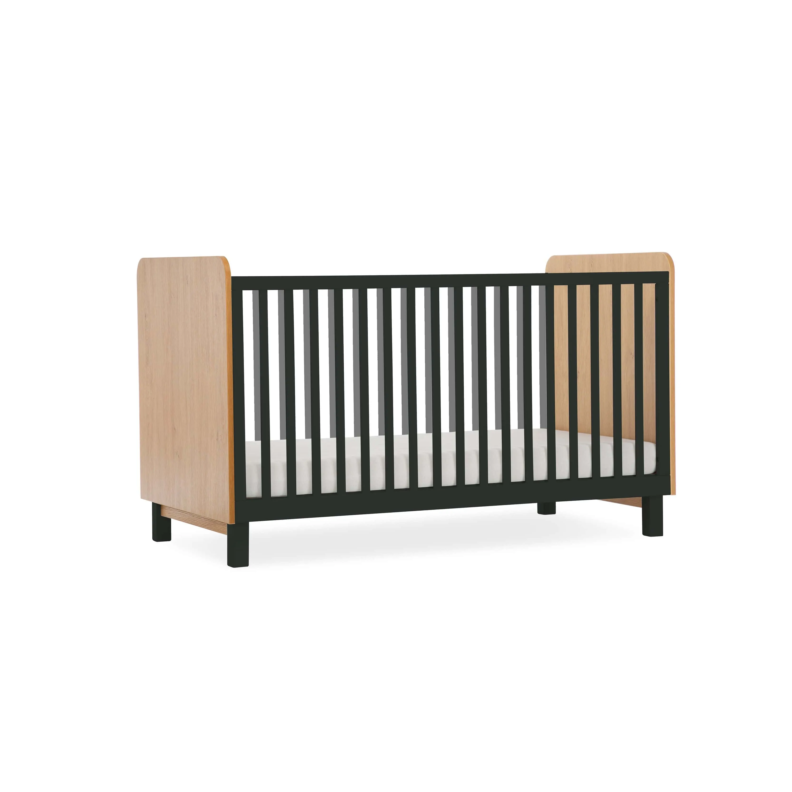 CuddleCo Rafi 2 Piece Room Set in Oak/Black