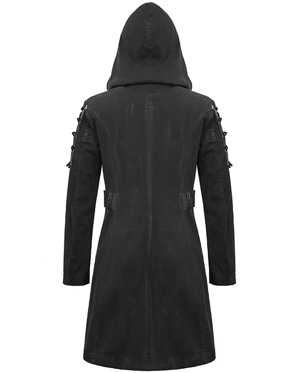 Devil Fashion Decimation Mens Hooded Dieselpunk Coat