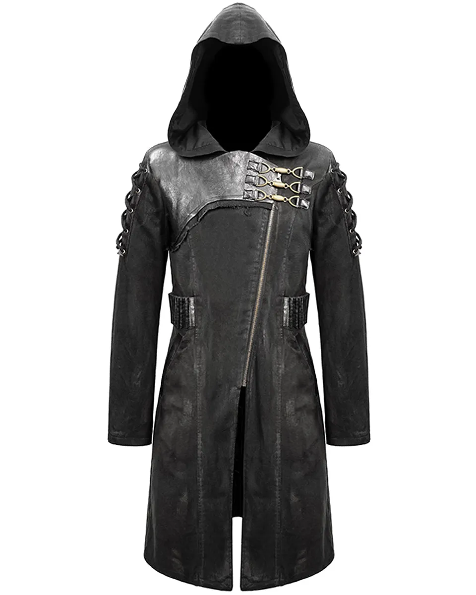 Devil Fashion Decimation Mens Hooded Dieselpunk Coat