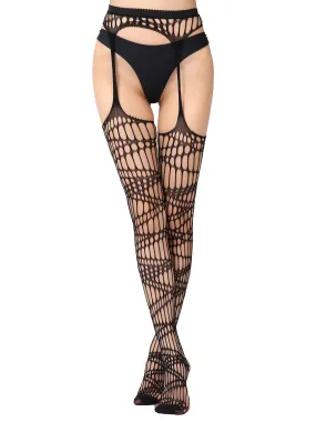 Distressed Garter Tights