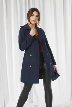 Double Second Fitted Trench Coat