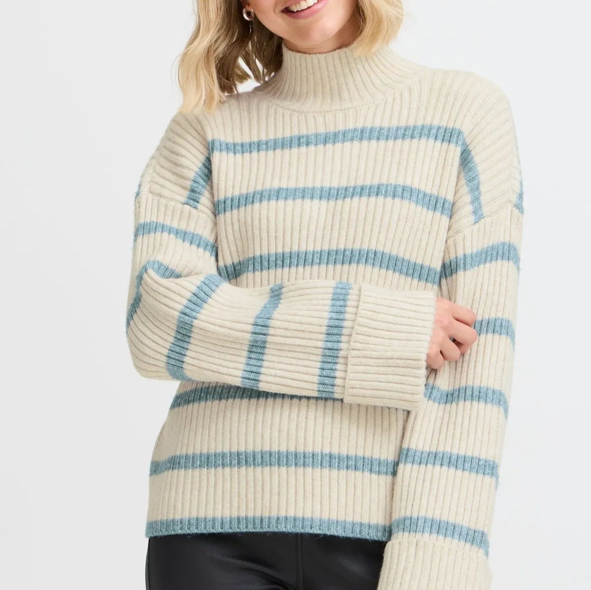 Elly Pullover - Limestone Melan