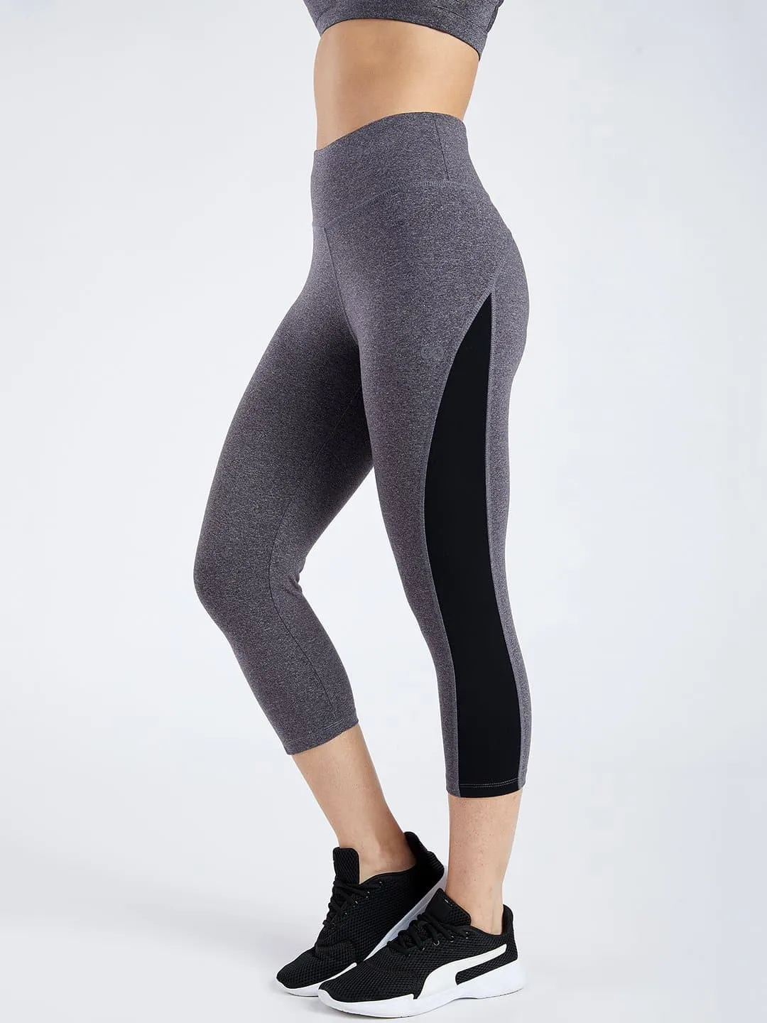 Essential Charcoal Spacedye Hardcore Capri Leggings